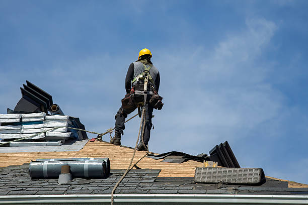 Professional Roof Repair technician working in Bertram, TX